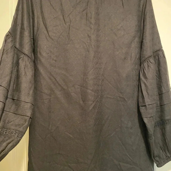 Liverpool women’s black BoHo Viscose long sleeve tassel oversized, comfortable S - Picture 6 of 11